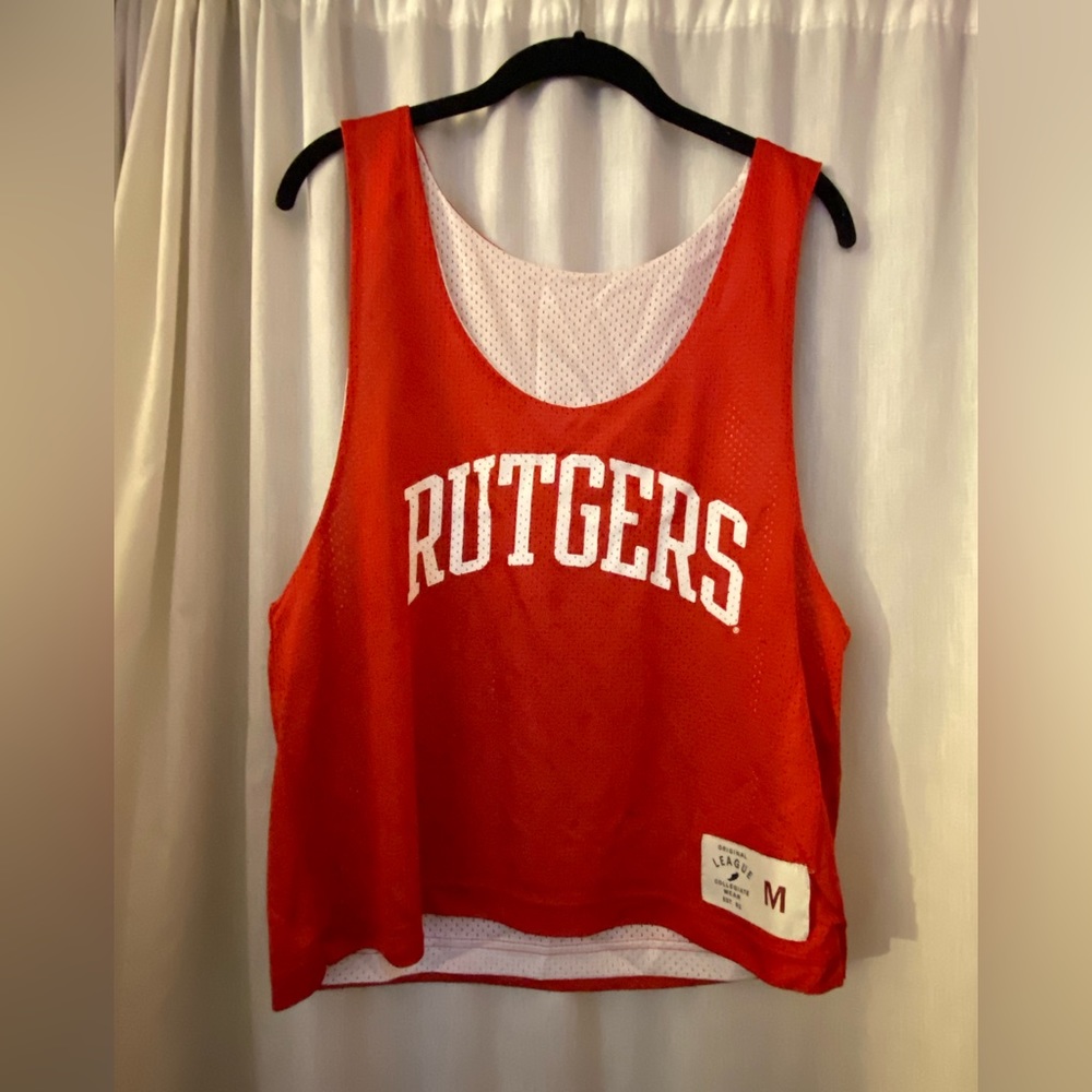 Rutgers University Reversible Jersey Tank Top Size Woman’s Medium